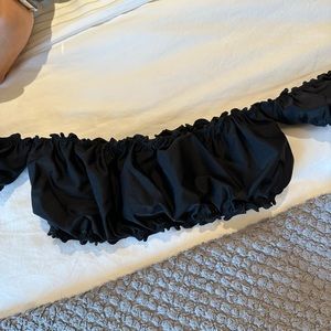 Inamorata black ruffle bathing suit top